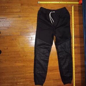 Zanrobe joggers with leather panels